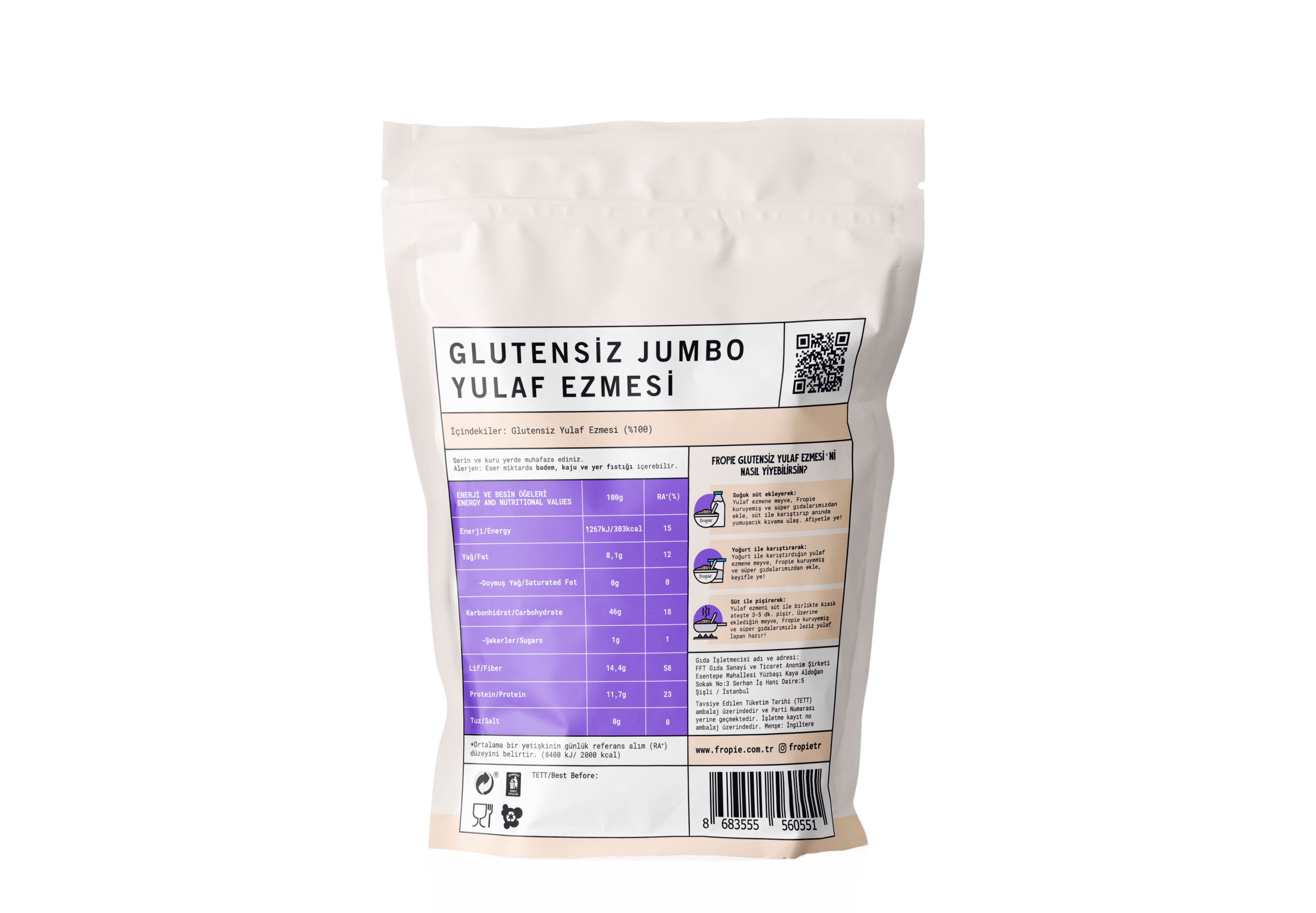 Glutensiz Jumbo Yulaf Ezmesi 300 gr - Görsel 2